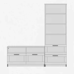 IKEA BRIMNES TV Storage Combination assembled by Flatout Home Services in London