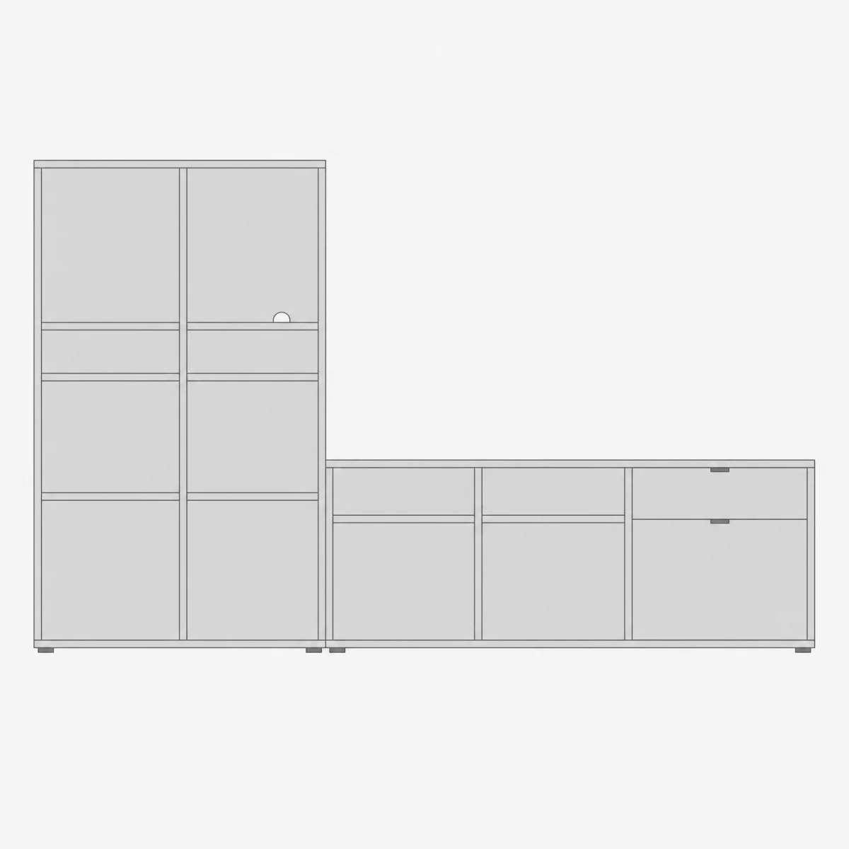 IKEA VIHALS TV/Storage Combination assembled by Flatout Home Services in London